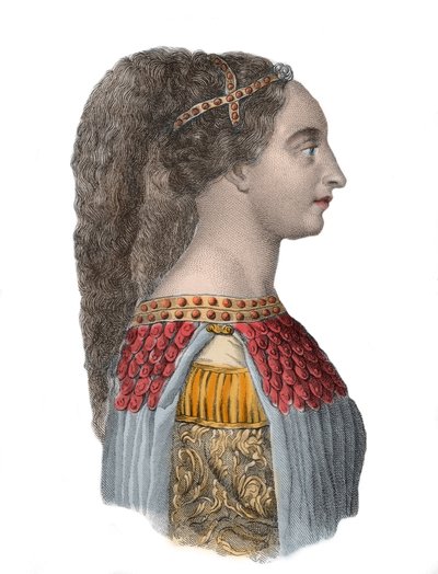 Portrét Isotty degli Atti - italské renesanční ženy - 1433-1474 - od Anonymous Anonymous