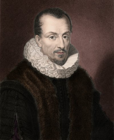 Portrét Jacquese Augusta (Jacques-Auguste) od Thou (Thuanus) (1553-1617), francouzského historika, sběratele knih a předsedy pařížského parlamentu. od Anonymous Anonymous