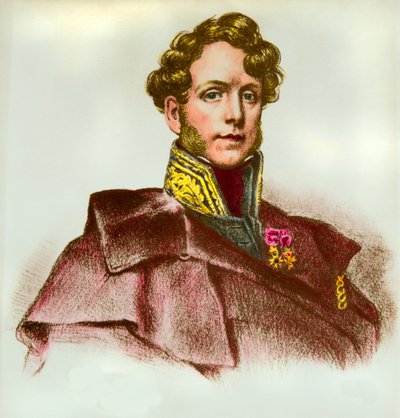 Portrét Jacquese Bouchera de Perthes (Jacques Boucher de Crevecoeur) (1788-1868) ředitel celnice a prehistorie, sbírka Privee od Anonymous Anonymous