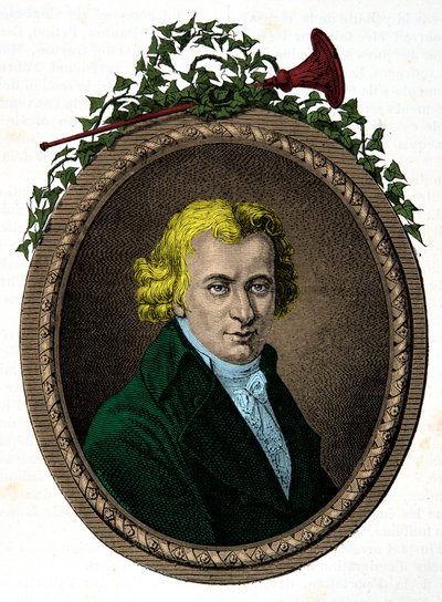 Portrét Jean Baptiste Cant Hanet, dit Clery (1759-1809), komorník krále Ludvíka XVI. během jeho zajetí v chrámu, rytina, soukromá sbírka od Anonymous Anonymous