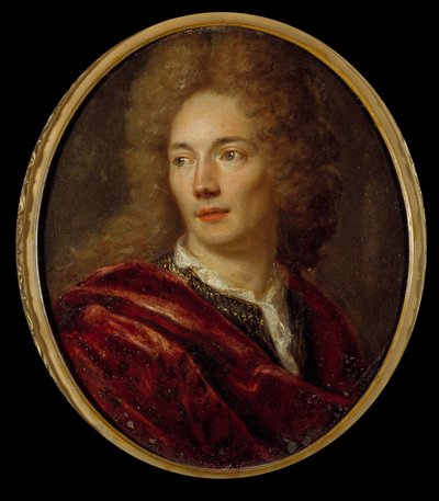 Portrét Jean de La Bruyere (1645-1696) moralista francais Malba na anonymní mědi. 17. století. od Anonymous Anonymous