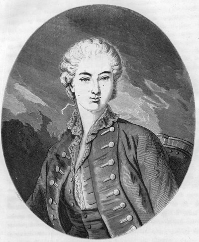 Portrét Jeanne Becu, hraběnky (nebo paní) du Barry (1743-1793), poslední milenky Ludvíka XV. - rytina z roku 1863 v „“Le Livre Rouge - Histoire De L’echafaud en France““ od Dupray de La Maherie. Soukromá sbírka. od Anonymous Anonymous