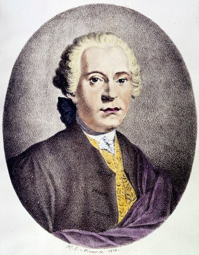 Portrét Johana Adolfa Hasse (1699-1783) barokní skladatel Rytina 18. století Soukromá sbírka od Anonymous Anonymous