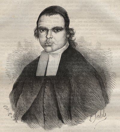Portrét Louise Bonafouse, v náboženství bratr Leotade, obviněný ze znásilnění a vraždy. Zemřel v Toulon Bagne dne 27. 1850. Rytina v „Historie trestanců od jejich vzniku až po současnost““ (1877) od Pierra Zacconeho (1817-1895) (Colonia Penale - Pe od Anonymous Anonymous