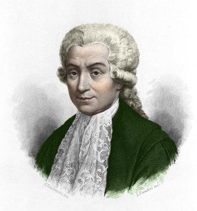 Portrét Luigiho Galvaniho (1737-1798), italského fyzika a lékaře. od Anonymous Anonymous