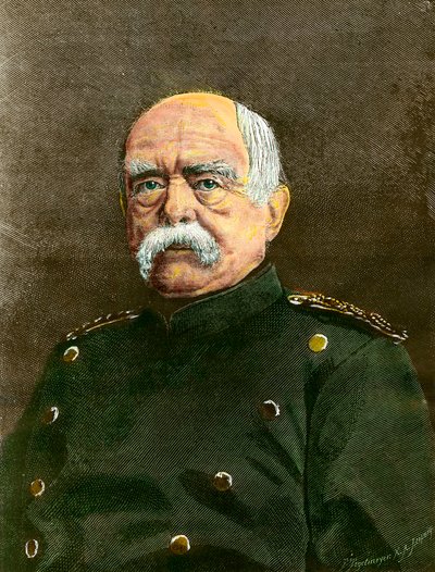 Portrét Otto von Bismarcka (1815-1898) kancléře Pruska. Rytina z 19. století Soukromá sbírka od Anonymous Anonymous