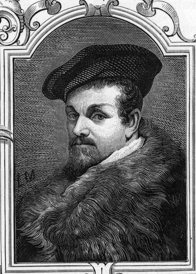 Portrét Piera Francesca Mazzucchelliho dit il Morazzone (1573-1626) italský malíř. 1859 rytina v „“galeriích Evropy – Itálie““ od Armandauda. Soukromá sbírka. od Anonymous Anonymous