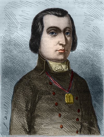 Portrét Pierra Josepha Cambona (1756 -1820), obchodníka s plátny, zástupce Heraulta na Národním shromáždění. Rytina z roku 1866 v „Histoire de la Revolution francaise““ od Adolphe Thierse. Soukromá sbírka. od Anonymous Anonymous