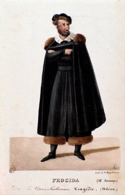 Portrét Procidy v interpretaci Joanny v opeře Sicilské nešpory od Giuseppe Verdiho od Anonymous Anonymous