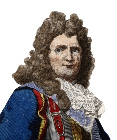 Portrét Sebastiena le Prestre, lorda z Vaubanu a později markýze de Vauban (1633-1707), maršála Francie. ilustrace z „“The French Plutarch”” od Edmonda Mennecheta od Anonymous Anonymous