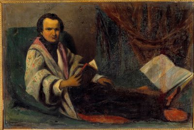 Portrét Victora Huga (1802-1885) Anonymní obraz. 19. století. Slunce 0,66x0,98 m od Anonymous Anonymous