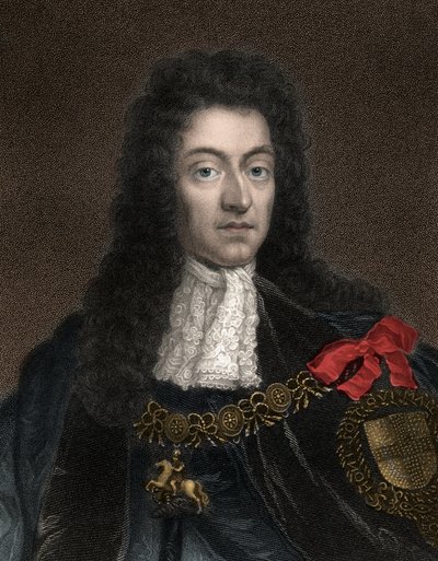 Portrét Viléma III., prince Oranžského (1650-1702), známého také jako anglický král Vilém III., Vilém II. skotský a irský - Král Vilém III., Portrét Viléma Oranžského (1650-1702) od Anonymous Anonymous