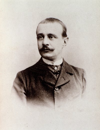 Portrét anglického skladatele Charlese Bordese (č/b foto, kolem roku 1900) od Anonymous Anonymous
