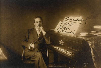 Portrét skladatele Giacoma Pucciniho (1858-1924) od Anonymous Anonymous