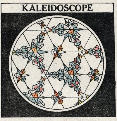 Odraz světla: kaleidoskop. Anonymní ilustrace z roku 1925. Soukromá sbírka. od Anonymous Anonymous