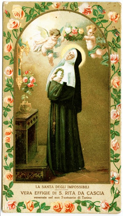 Svatá Rita z Cascie (rytina od Anonymous Anonymous