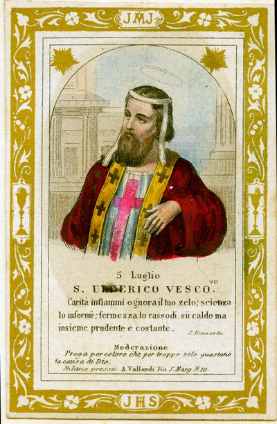 Saint Ulrich (rytina od Anonymous Anonymous