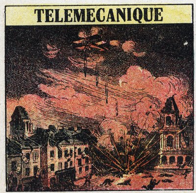 T.S.F.: telemekanika, umění ovládat vzdálenost pomocí elektromagnetických vln. Anonymní ilustrace z roku 1925. Soukromá sbírka. od Anonymous Anonymous