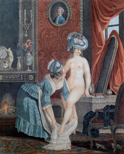 Toaleta od Louise Marina Bonneta (1736 - 1793). od Anonymous Anonymous