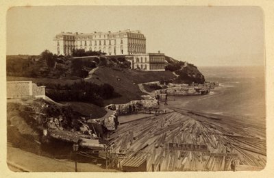 Město Marseille a jeho okolí kolem 1885-1890: Le chateau du Pharo, soukromá sbírka od Anonymous Anonymous