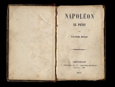 Titulní strana „“Napoleon Malý“, politická brožura Victora Huga o Louis-Napoleon Bonaparte (Napoleon III). 1855. od Anonymous Anonymous