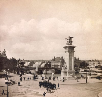 Univerzální výstava 1900 - Expozice Universelle de 1900 v Paříži: Pylone du pont Alexandre III - soukromá sbírka od Anonymous Anonymous