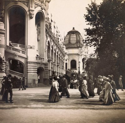 Univerzální výstava 1900 - Výstava Universelle de 1900 v Paříži: Pohled pořízený na Champs de Mars - soukromá sbírka od Anonymous Anonymous