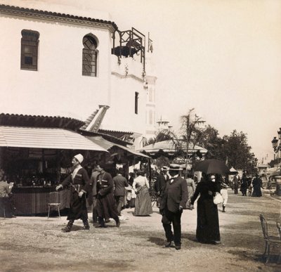 Univerzální výstava 1900 - Univerzální výstava 1900 v Paříži: Káhirská ulice - soukromá sbírka od Anonymous Anonymous