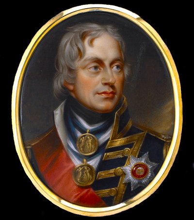 Viceadmirál Horatio Nelson (admirál Nelson) (1758-1805) - Anonymní kvaš na porcelánu od Anonymous Anonymous
