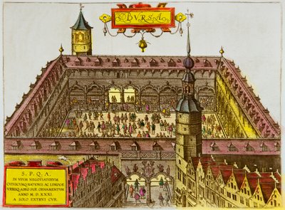Pohled na burzu v Antverpách, založenou v roce 1531, Privee Collection od Anonymous Anonymous