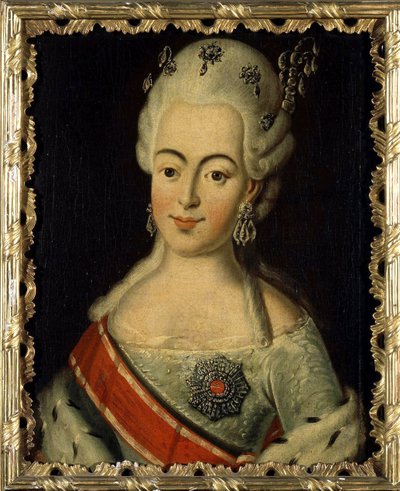 Wilhelmine Louise Hesse Darmstadt (1755-1776) - velkovévodkyně Ruska jako Natalia Alexeievna - Portrét velkovévodkyně Natalie Alexeyevna z Ruska, princezny Wilhelmina Louisa z Hesse-Darmstadt od Anonymous od Anonymous Anonymous