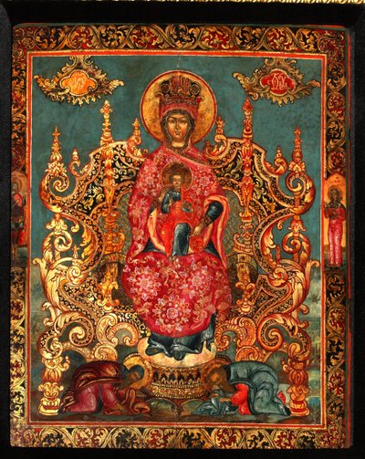 Matka Boží Pecherskaya, 18. století od Anonymous Russian icon painter