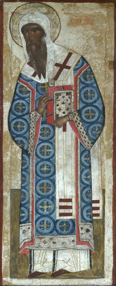 Svatý metropolita Alexej z Moskvy, 16. století od Anonymous Russian icon painter