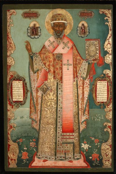 Svatý Mikuláš ze Zarayska, počátek 18. století. od Anonymous Russian icon painter