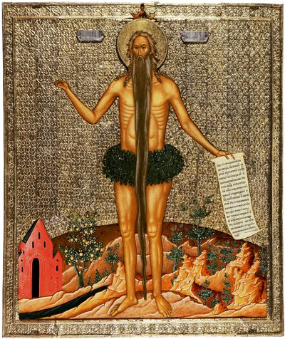 Svatý Onuphrius, 70. léta 17. století od Anonymous Russian icon painter