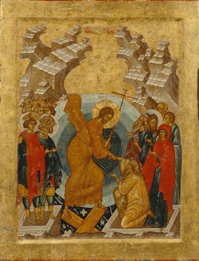 Sestup do pekla od Anonymous Russian icon painter