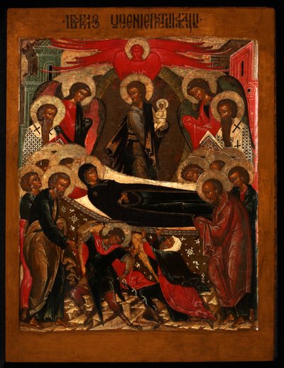 Usnutí Panny Marie, 40. léta 17. století od Anonymous Russian icon painter
