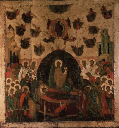 Nanebevzetí Panny Marie, asi 1479 od Anonymous Russian icon painter