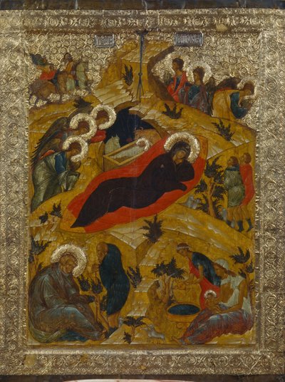 Narození Páně, 1497 od Anonymous Russian icon painter
