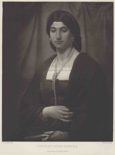 Německy: Bildnis einer Römerin (Nanna) Portrét ženy (Nanna) od Anselm Feuerbach