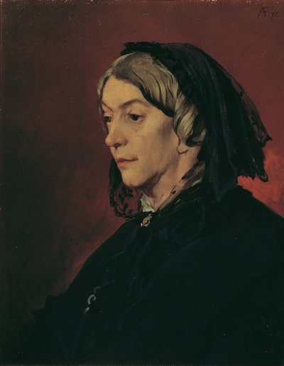 Henriette Feuerbach, umělcova nevlastní matka od Anselm Feuerbach