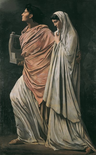 Orfeus a Eurydika od Anselm Feuerbach
