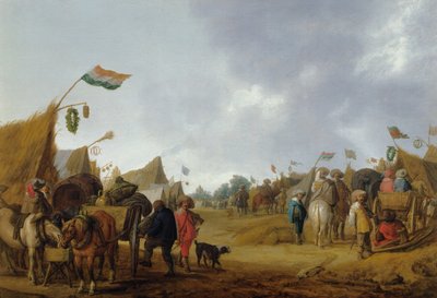 Vojenský tábor, 1634 od Anthonie Palamedesz