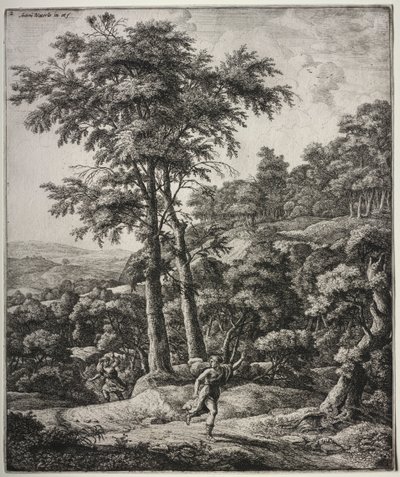 Apollo a Daphne. od Anthonie Waterloo