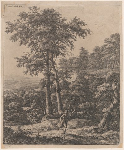 Apollo a Daphne, 17. století. od Anthonie Waterloo
