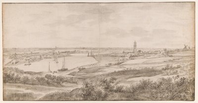 Pohled na Rhenen z východu od Anthonie Waterloo