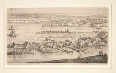 Vesnice u kanálu od Anthonie Waterloo
