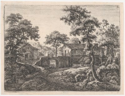 Brána, 17. století. od Anthonie Waterloo