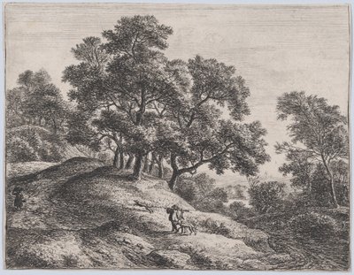 Lovec králíků, 17. století. od Anthonie Waterloo