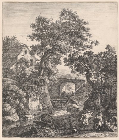 Zipporah obřezává svého syna, 17. století. od Anthonie Waterloo